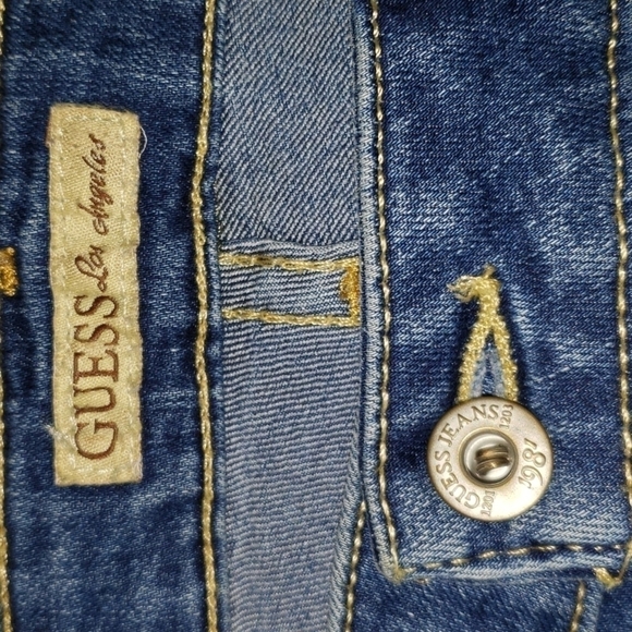 GUESS Stretch Y2K 90's Retro City Preppy Vintage Skinny Jeans - Women's - Picture 5 of 6